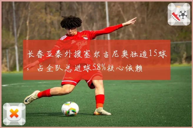 长春亚泰外援塞尔吉尼奥独造15球,占全队总进球58%核心依赖